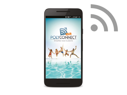 Le Polyconnect Lite sur un téléphone mobile