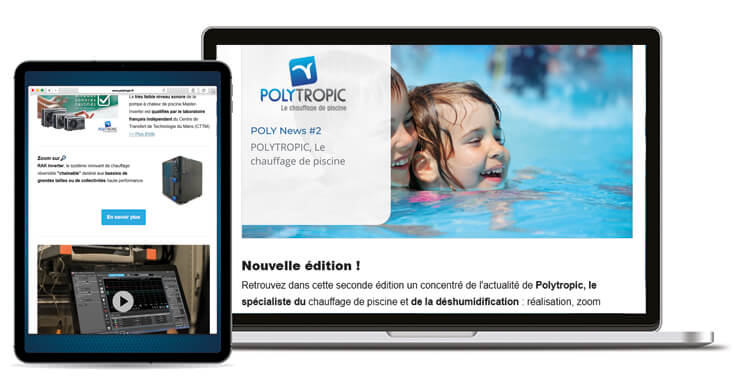 La PolyNews sur ordinateur et tablette
