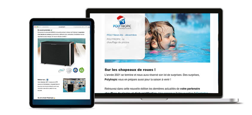 La PolyNews sur tablette et ordinateur