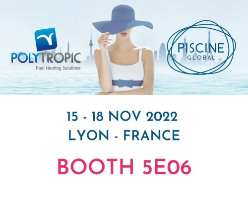 Numéro de stand de Polytropic au salon Piscine Global en anglais